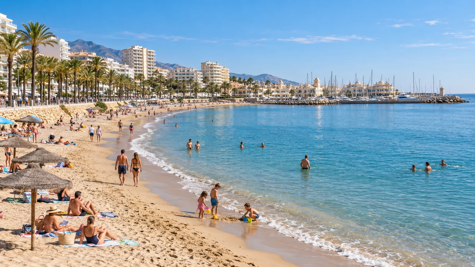 Costa Guest editorial travel image illustrating the guide topic: best beaches benalmadena.