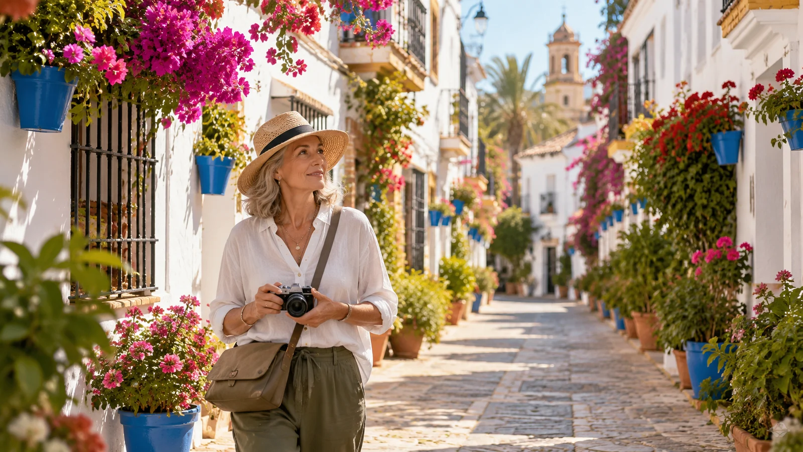 Costa Guest editorial travel image illustrating the guide topic: estepona solo travel.