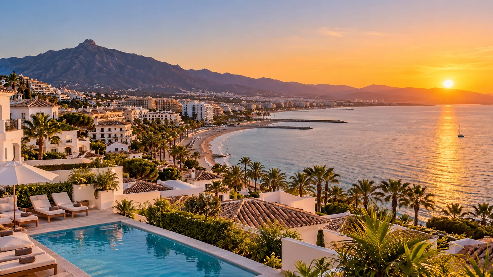 Costa Guest editorial travel image illustrating the guide topic: Un día en Marbella: del casco histórico al paseo marítimo.